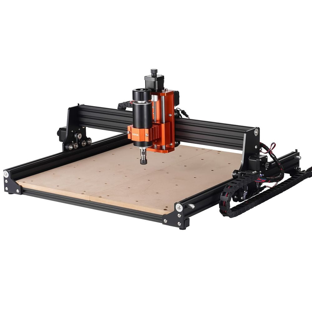 CNC Router Machine, 300W, 3 Axis GRBL Control Wood Engraving Carving Milling Machine Kit, 400 x 400 x 75 mm / 15.7 x 15.7 x 2.95 in Working Area 1200 RPM for Wood Acrylic MDF PVC Plastic Foam