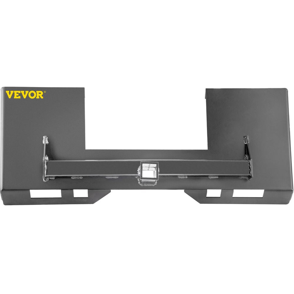 Universal Skid Steer Mount Plate 1/4" Thick Skid Steer Plate Attachment 3000LBS Weight Capacity Quick Attach Mount Plate Steel Adapter Loader Easy to Weld or Bolt to Different Accessories Gray
