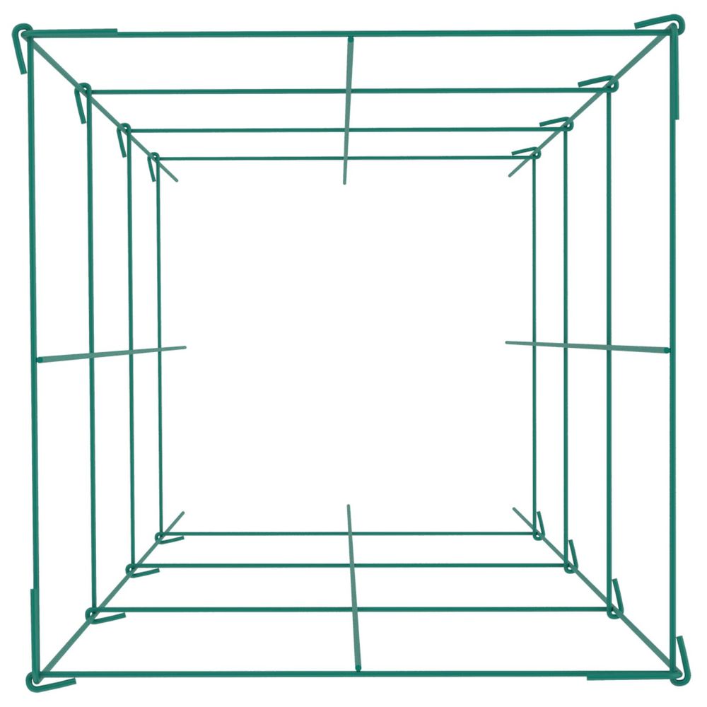Tomato Cages, 14.6" x 14.6" x 39.4", 3 Packs Tomato Cages for Garden, Square Plant Support Cages Heavy Duty, Green PVC-Coated Steel Tomato Towers for Climbing Vegetables, Plants, Flowers, Fruits
