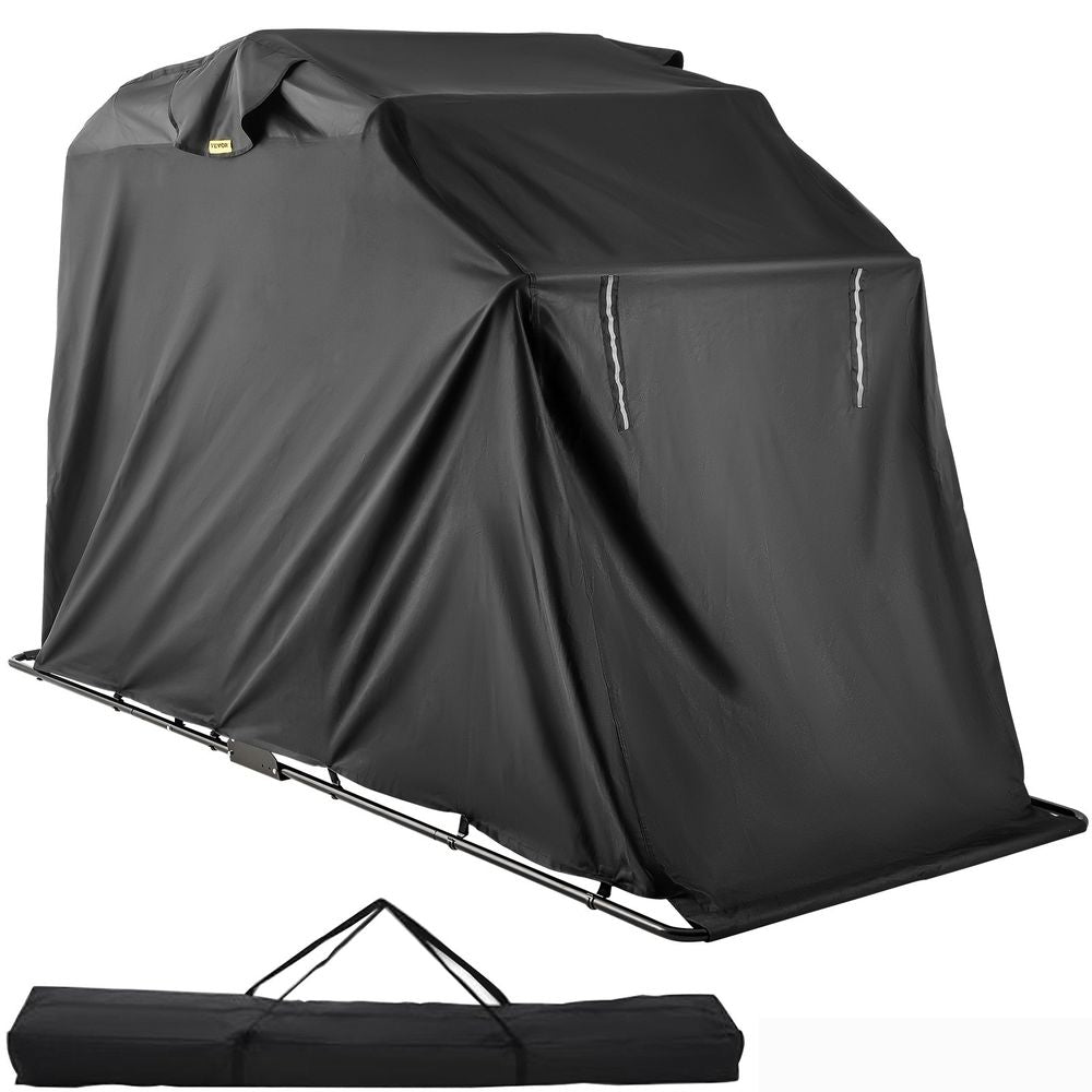 Motorcycle Shelter Shed Strong Frame Motorbike Garage Waterproof 106.3"x 41.3"x 61" Motorbike Cover Tent Scooter Shelter 120055 Hoods for Vehicles