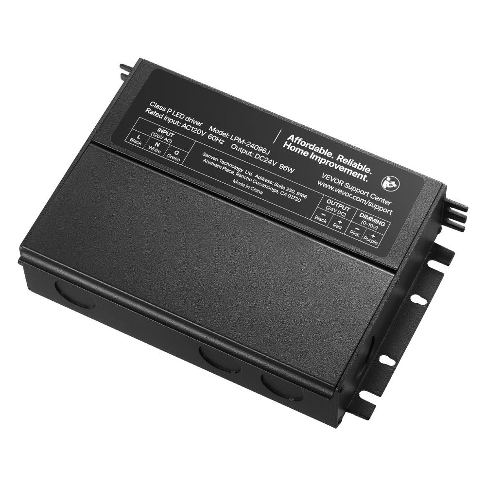 96W 24V Dimmable LED Driver AC to DC Power Supply Transformer Constant Voltage