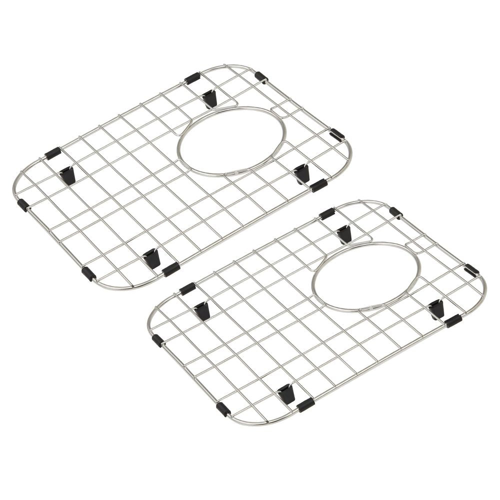 Sink Protector Grid 2PCS, 13.3"x11.6" Stainless Steel Sink Grates, Rear Drain Sink Grates with R50 Corner Radius, Large Sink Bottom Grids, Universal Bowl Rack Sink Accessories For Kitchen Sink