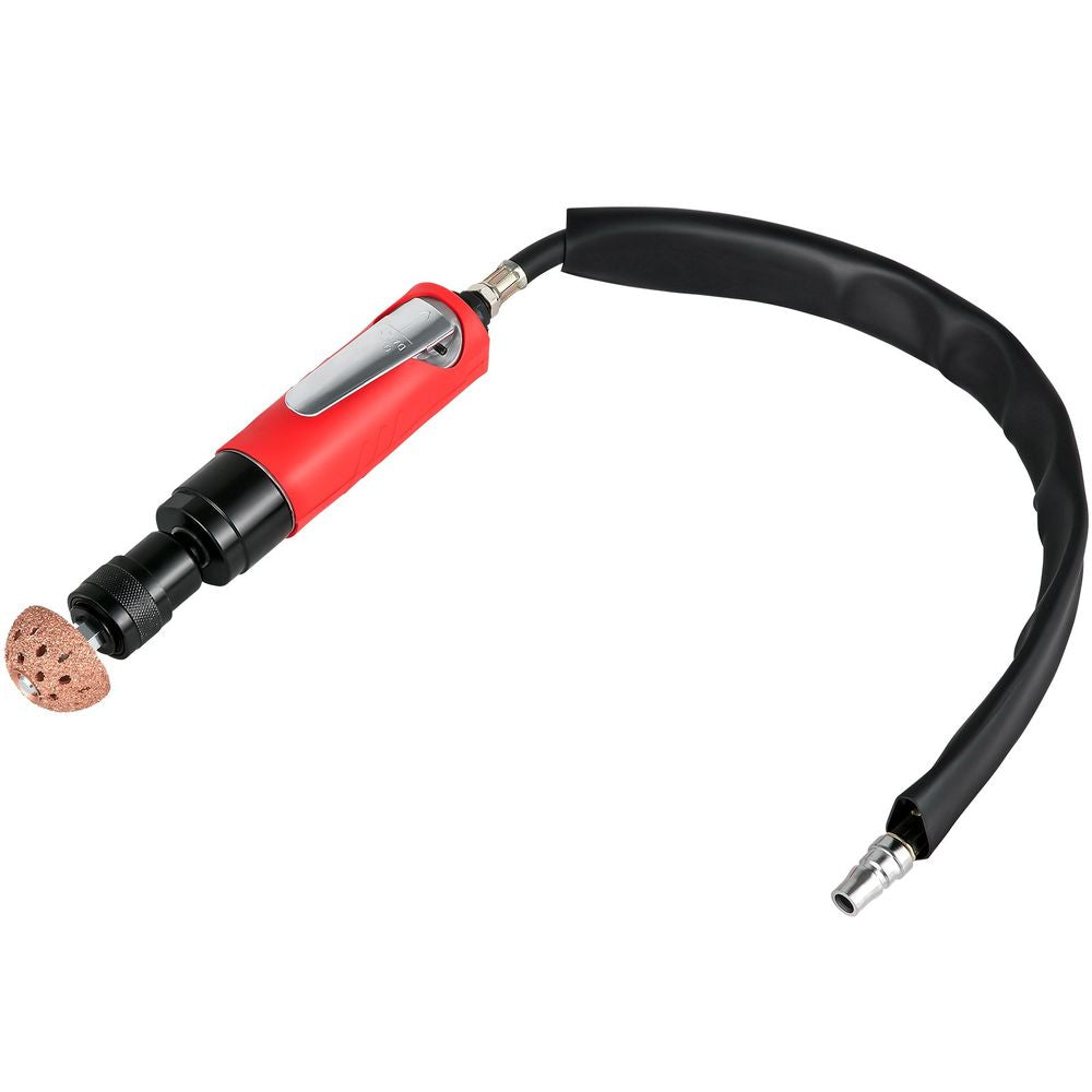 Air Tire Buffer, 2500rpm Low Speed Tire Buffer, 35 mm Pneumatic Buffing Tool, Variable Speed Tire Grinder With Whip Hose, Tire Repair Buffing Wheel For Inner Liner Cleaning, Reaming And Drilling