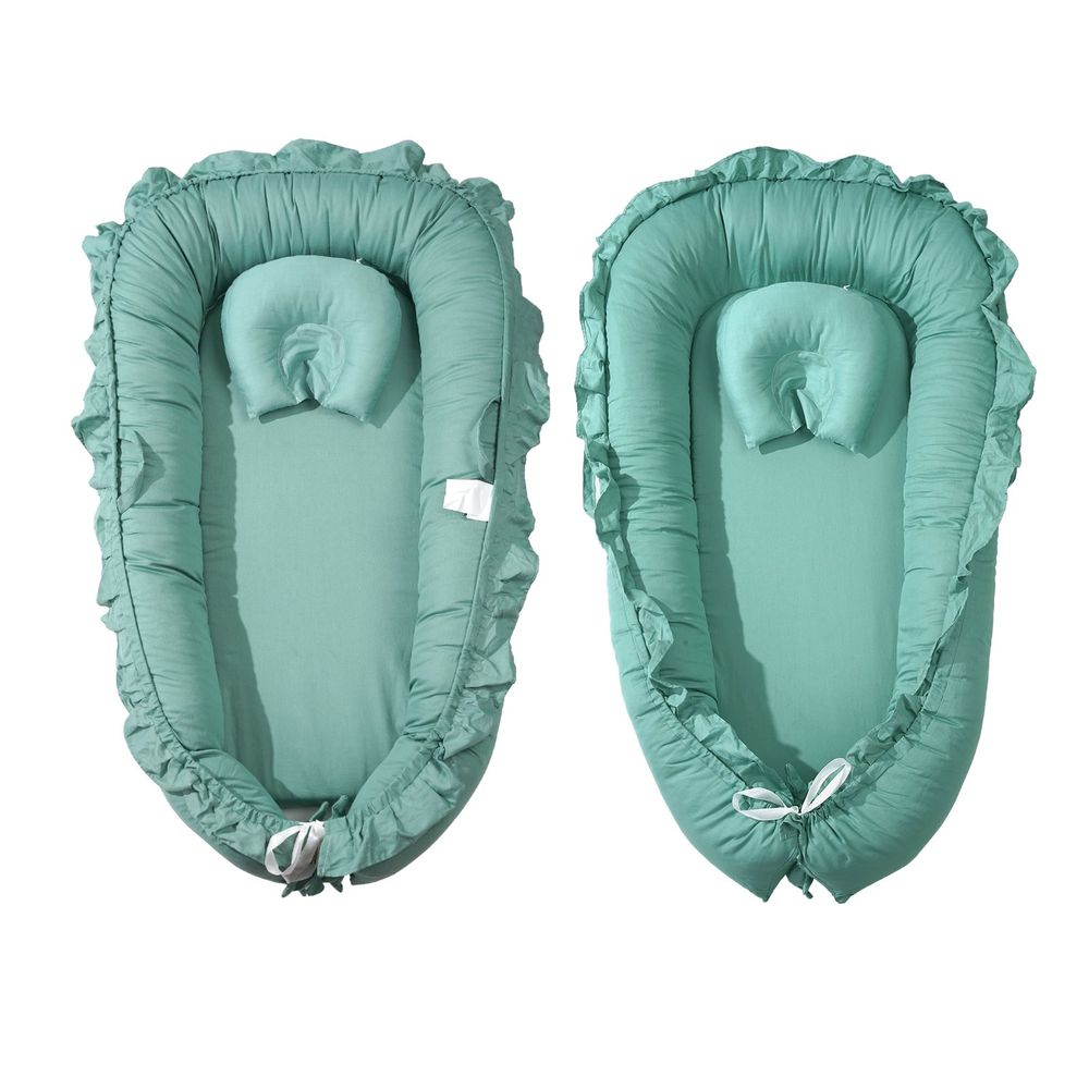 Baby Infant Lounger 100% Cotton Soft Newborn Nest Sleeper with Headrest