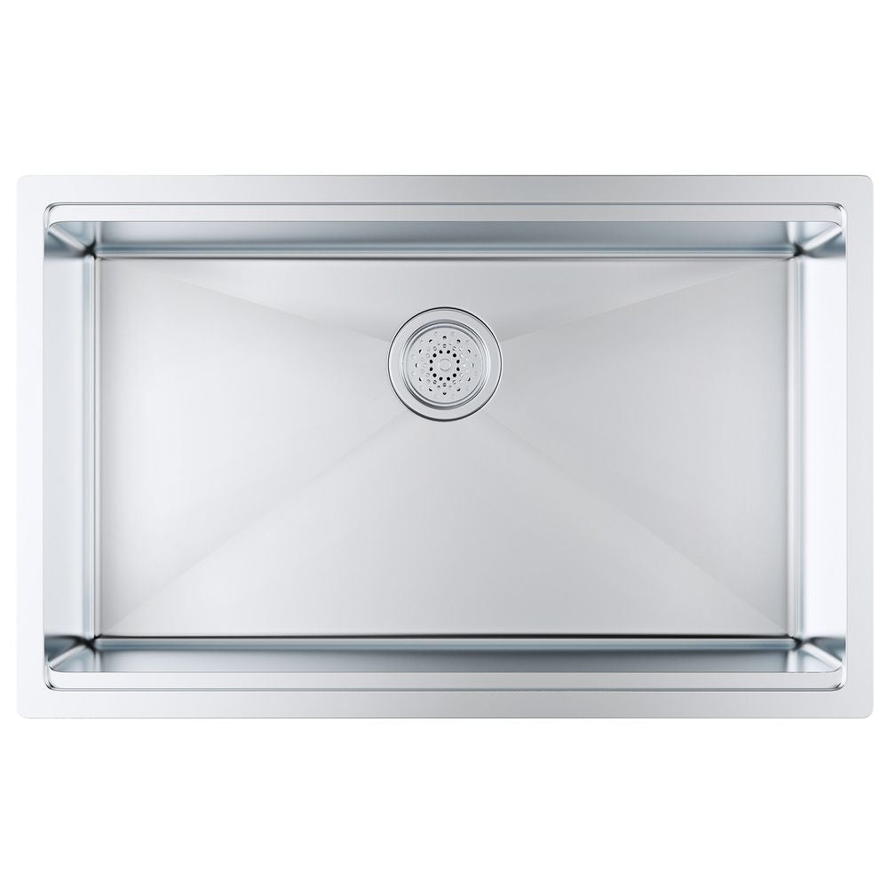 Kitchen Sink, 304 Stainless Steel Drop-In Sinks, Undermount Single Bowl Basin with Ledge and Accessories, Household Dishwasher Sinks for Workstation, RV, Prep Kitchen, and Bar Sink, 30 inch