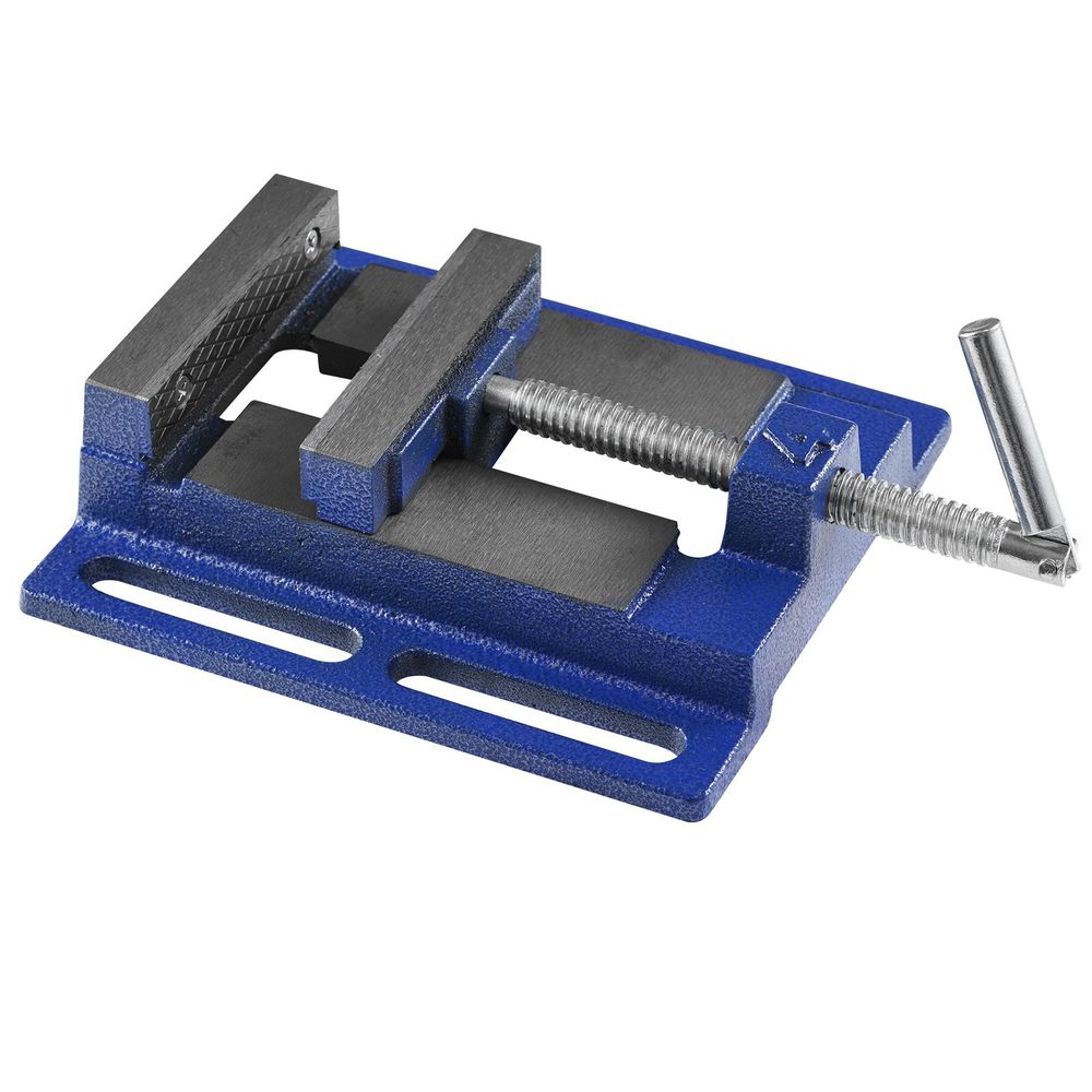 Drill Press Vise, 4 inch Heavy-duty Bench Vise, Low-profile Drill Press Vice, 6.6" Jaw Width, 4.33" Jaw Opening, Vise for Drill, Mill, Woodwork, Machinery Maintenance