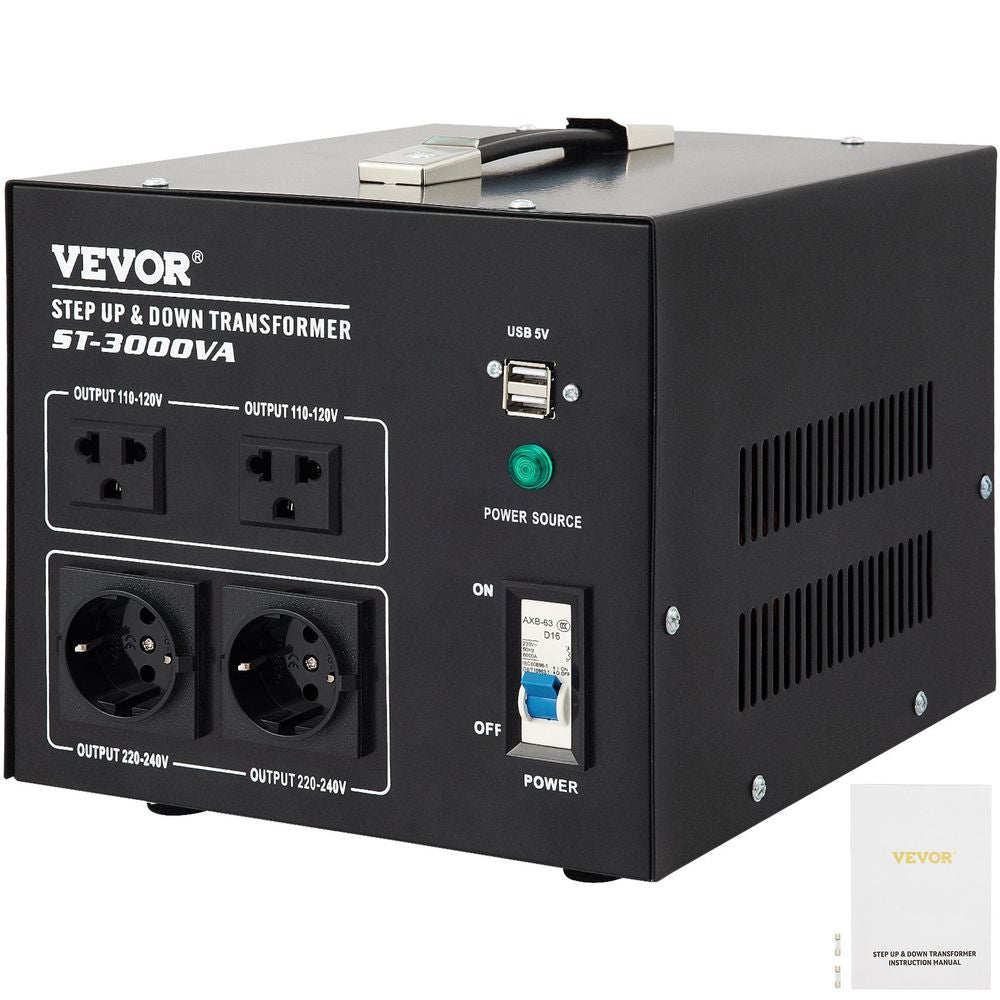 Step Up Down Transformer Voltage Converter 3000W 240V-110V 110V-240V US-UK