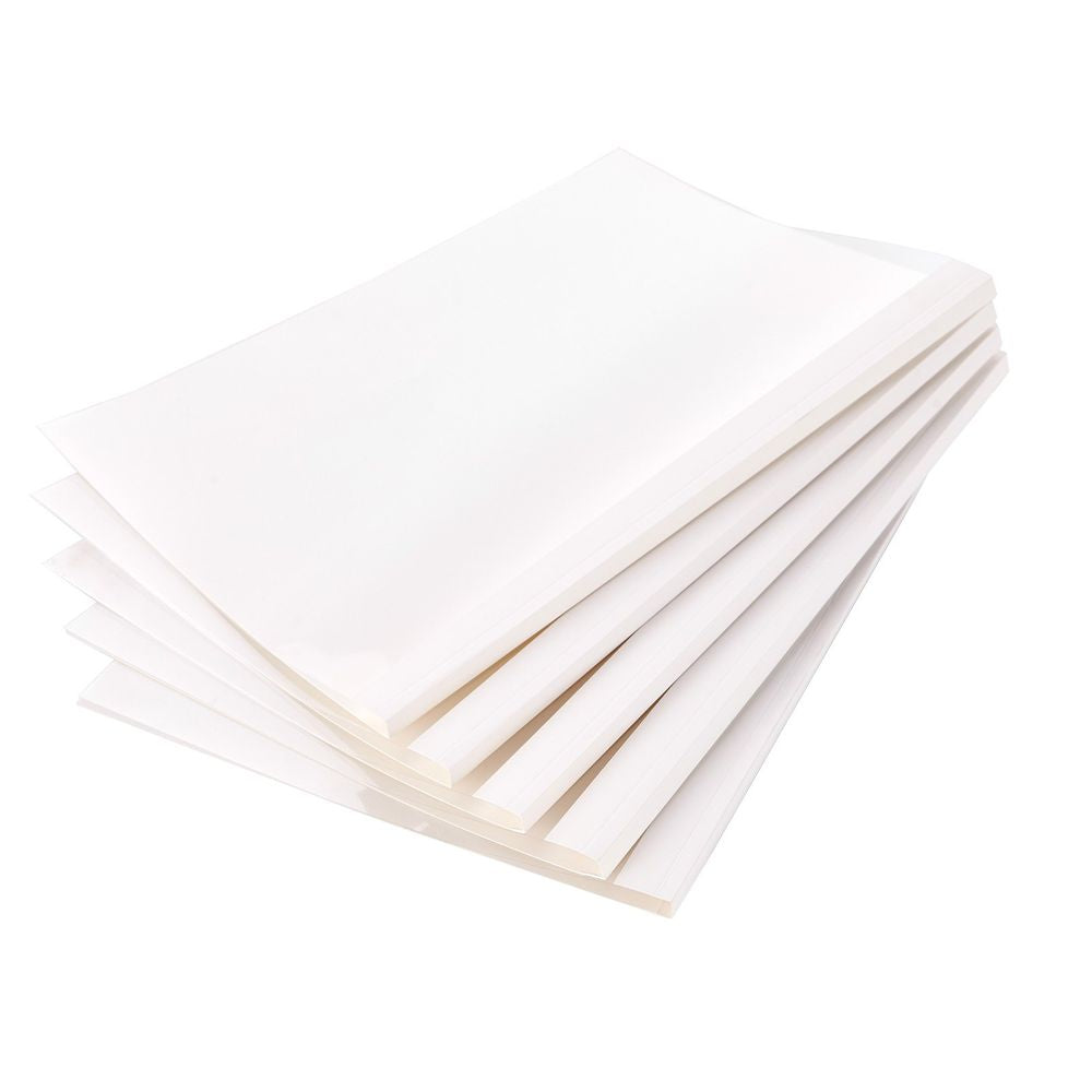Thermal Binding Covers, 10 Pack Thermal Presentation Covers 5/16 inch Spine Holds 2-240 Sheets, PVC Transparent Front Cover and White Back Cover, Letter Size