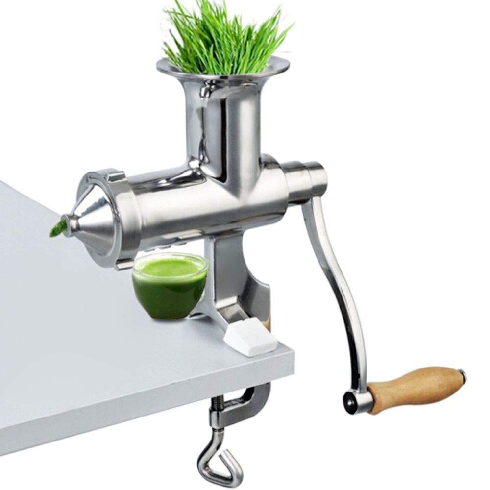 Wheatgrass Extractor Portable Wheatgrass Juicer with 3 Sieves Wheatgrass Juicers Manual Stainless Steel Wheatgrass Extractor Machine for Wheat Grass Fruit Vegetable