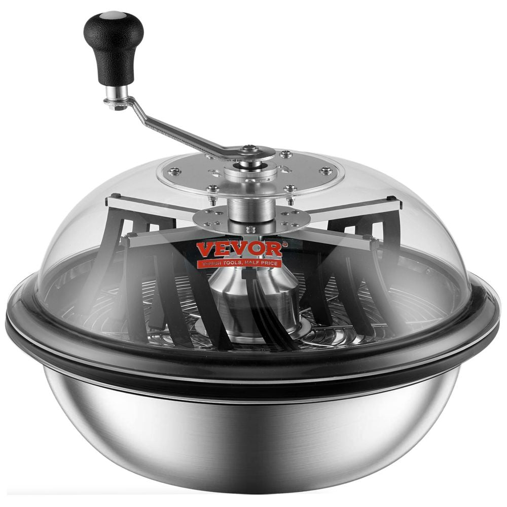 Leaf Bowl Trimmer, 16'' Trimmer Bowl, Manual Bud Trimmer with Stainless-Steel Blades for Twisted Spin Cut, Clear Visibility Dome, Foldable Herb Drying Rack and Hand Pruner Included