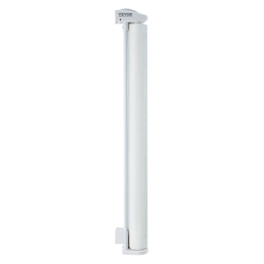 Retractable Baby Gate, 34.2" Tall Mesh Baby Gate, Extends up to 76.8" Wide Retractable Gate for Kids or Pets, Retractable Dog Gates for Indoor Stairs, Doorways, Hallways, Playrooms, White