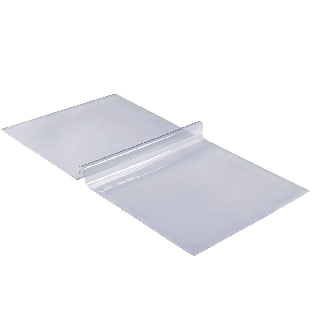 Clear Table Cover Protector, 12" x 24"/306 x 614 mm Table Cover, 1.5 mm Thick PVC Plastic Tablecloth, Waterproof Desktop Protector for Writing Desk, Coffee Table, Dining Room Table