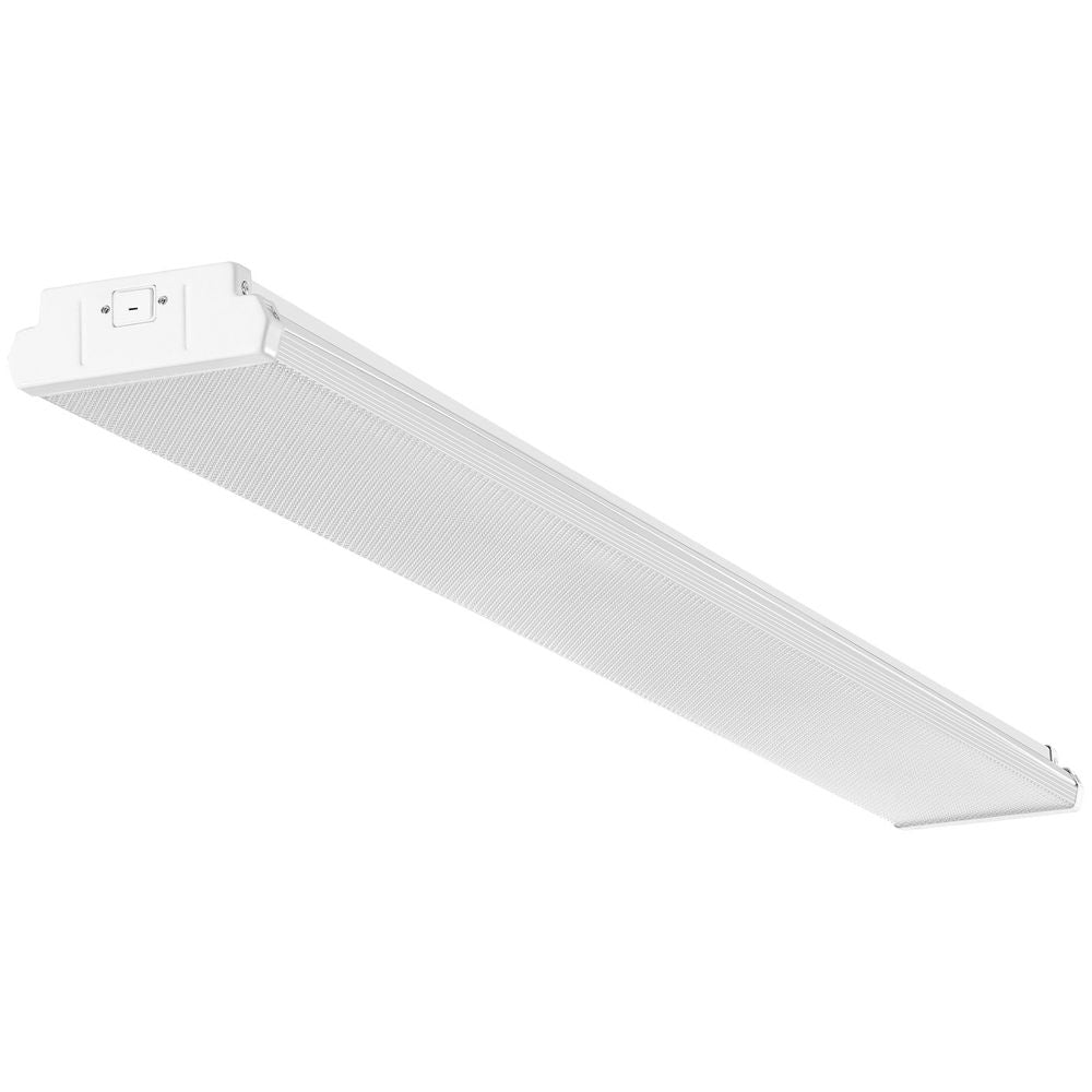 4FT LED Wraparound Light, 40W, 4500LM Flush Mount LED Shop Light, 6500K Daylight LED Kitchen Ceiling Lighting Fixtures, for Garage Office Laundry Craft Room Fluorescent Tube Replacement, ETL