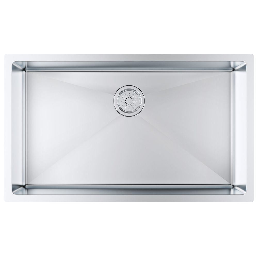 Kitchen Sink, 304 Stainless Steel Drop-In Sinks, Undermount Single Bowl Basin with Accessories(Pack of 3), Household Dishwasher Sinks for Workstation, RV, Prep Kitchen, and Bar Sink, 32 inch
