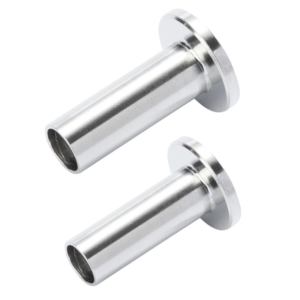 121 Pack T316 Stainless Steel Protector Sleeves for 5/32" 3/16" Wire Rope Cable Railing, DIY Balustrade T316 Marine Grade, Come with A Free Drill Bit, Silver