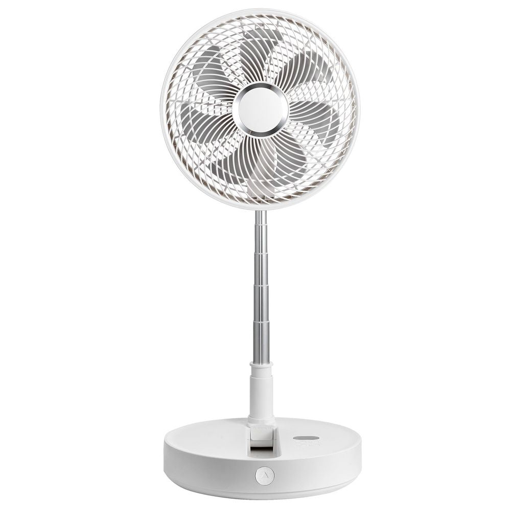 12 Inch Foldable Oscillating Standing Fan with Remote Control, 4 Speed Adjustable Portable Desk Quiet Fan, 7200mah Rechargeable USB Small Fan, Folded Rotating Floor Fan for Bedroom Office Travel