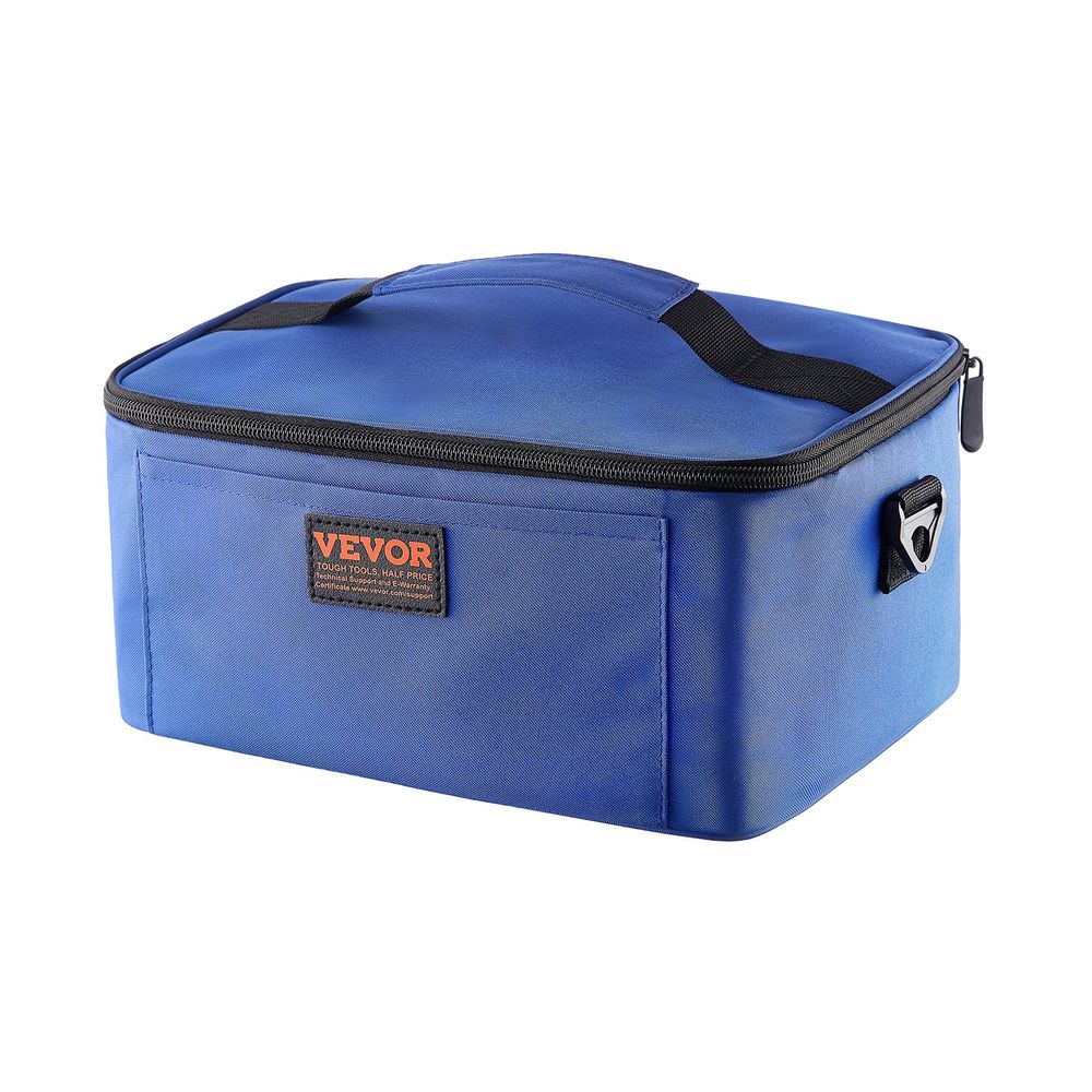 Portable Oven, 12V Car Food Warmer, 2QT 55W Portable Mini Personal Microwave, Electric Heated Lunch Box for Camping, Travel, Compatible with Glass, Ceramic, Foil Containers (Blue)