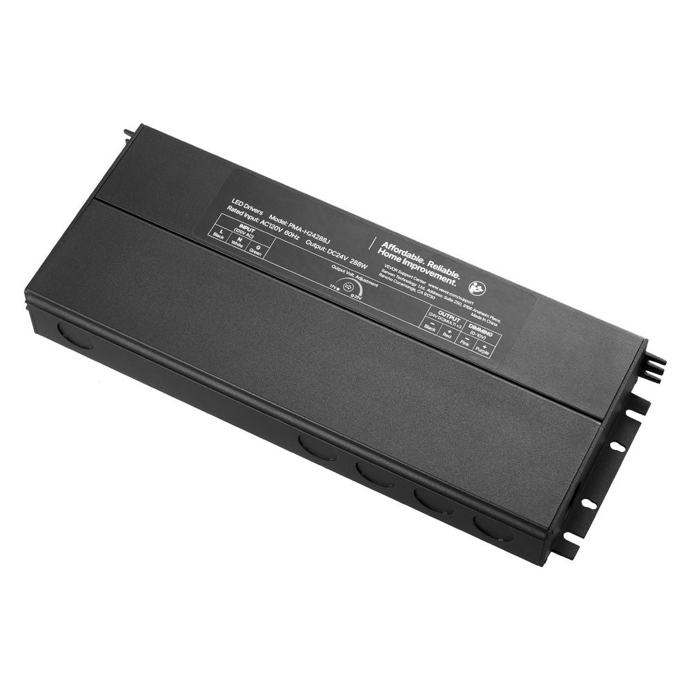 288W 24V Dimmable LED Driver AC to DC Power Supply Transformer Constant Voltage