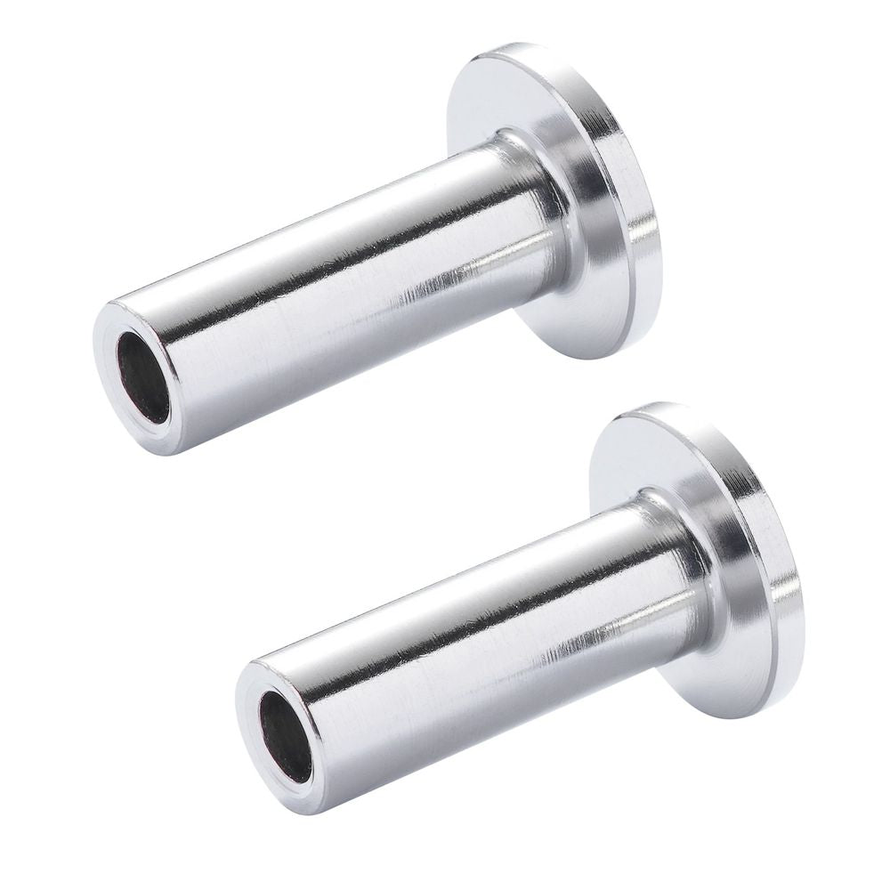 81 Pack T316 Stainless Steel Protector Sleeves for 1/8" Wire Rope Cable Railing, DIY Balustrade T316 Marine Grade, Come with A Free Drill Bit, Silver