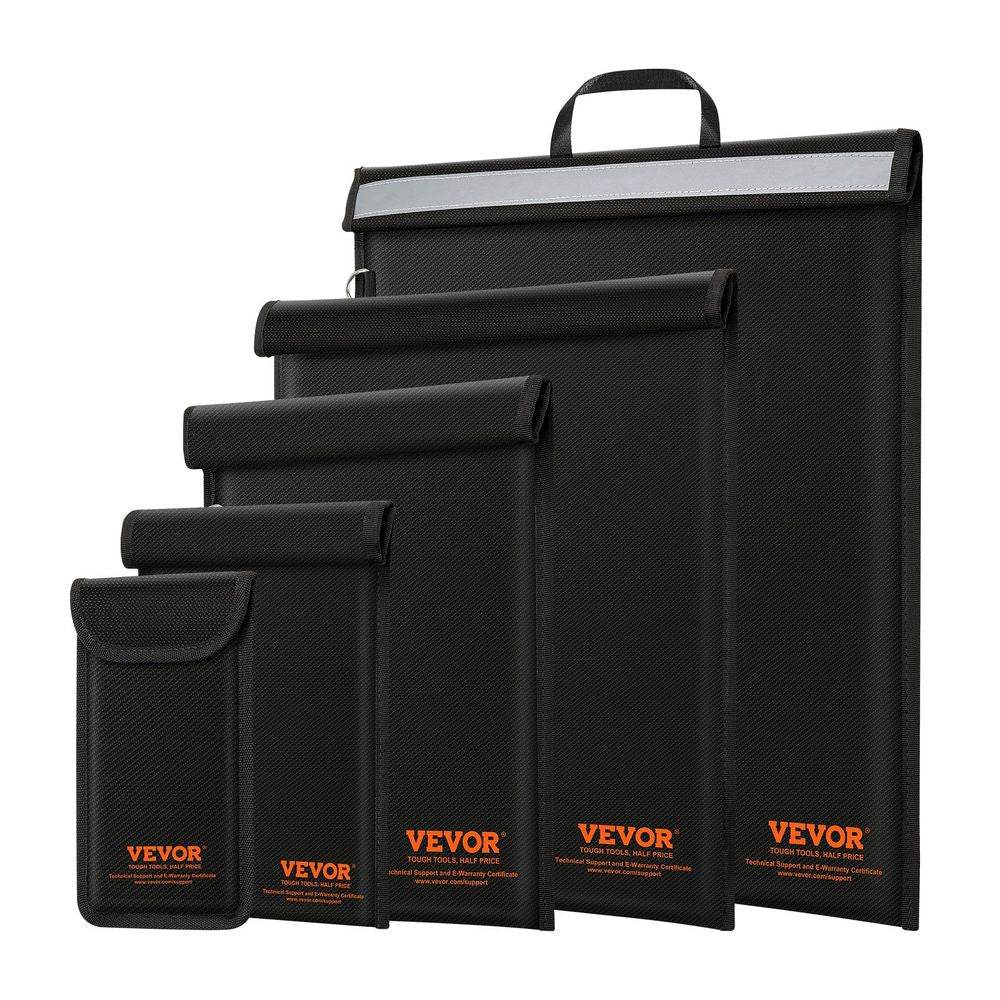 Faraday Bag, 4 Pack Faraday Pouch Set for Laptop(16.9x15), Tablet(13x10.2), Phone(7.9x4.7) & Radio(10.6x7.9), Fireproof Signal Blocking Holder Faraday Pouch for Anti-Theft & Anti-Hacking
