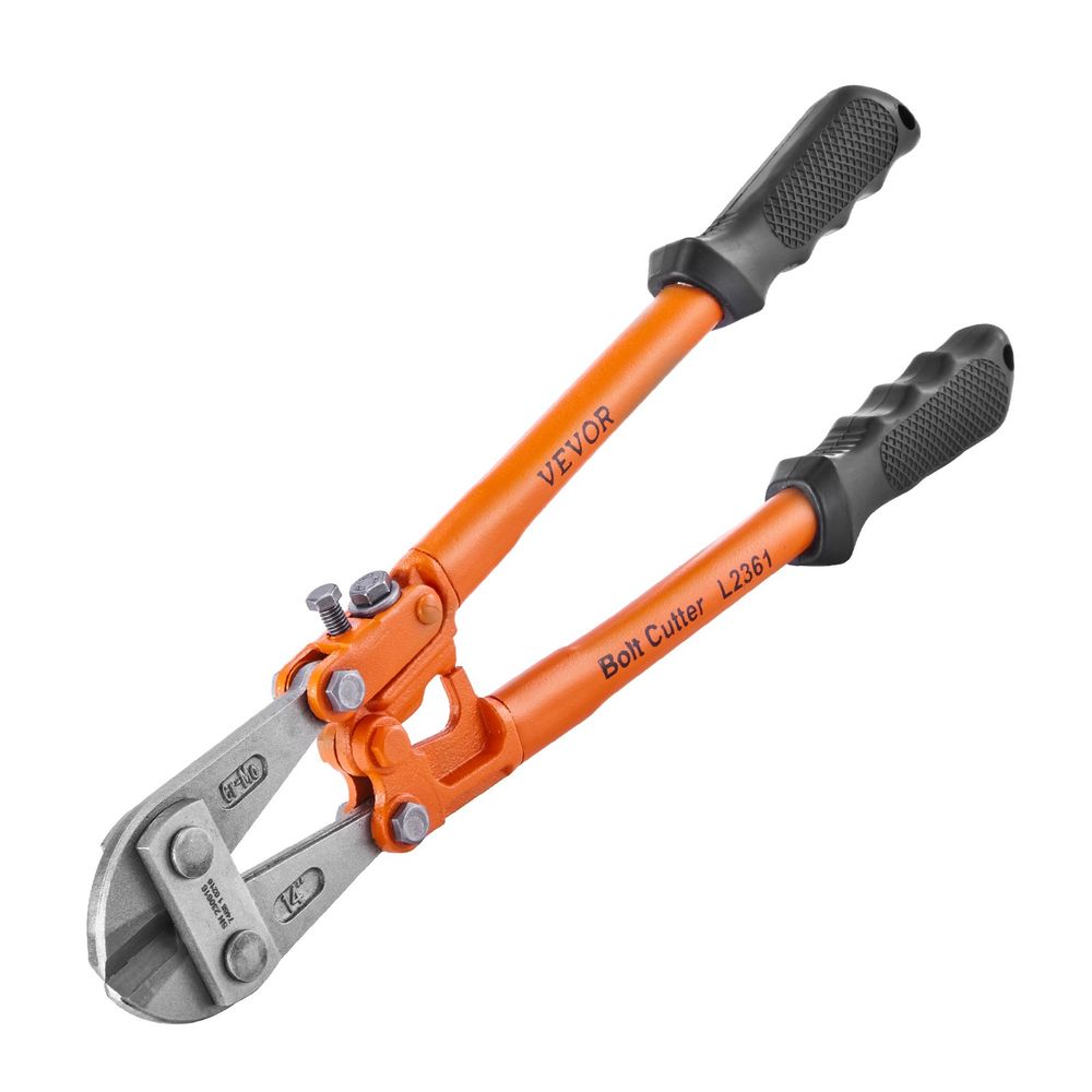 Bolt Cutter, 18" Lock Cutter, Bi-Material Handle with Soft Rubber Grip, Heavy Duty Bolt Cutter, Chrome Molybdenum Alloy Steel Blade, for Rods, Bolts, Wires, Rivets, Cables, and Chains
