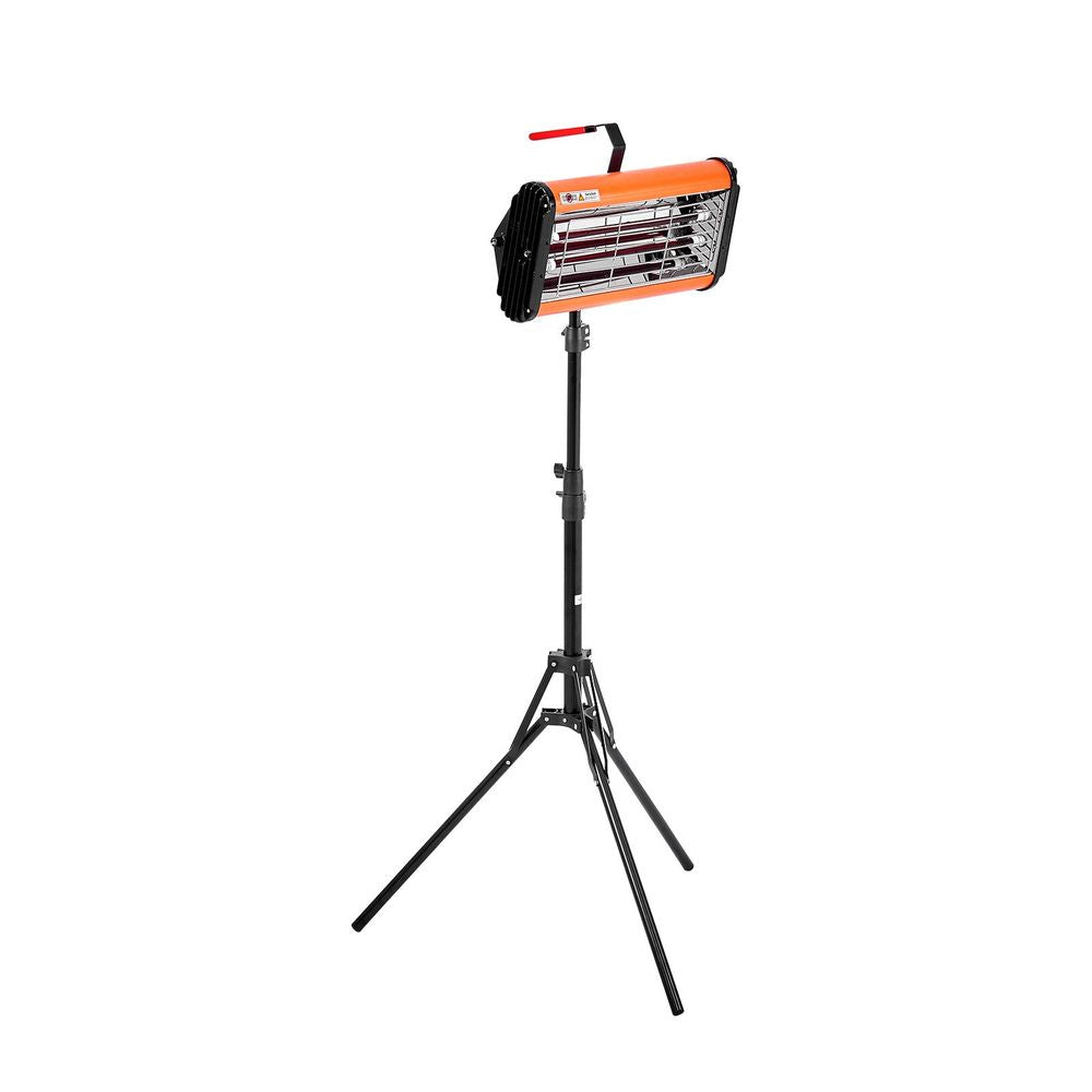 Infrared Curing Lamp, Handheld/Stand Dual Use, 2000W 0-90 min Timing, Auto Heating Car Curing Light with Bracket, 3.55 sq.ft Spray Baking Booth Heaters, Paint Dryer for On-Site Repair