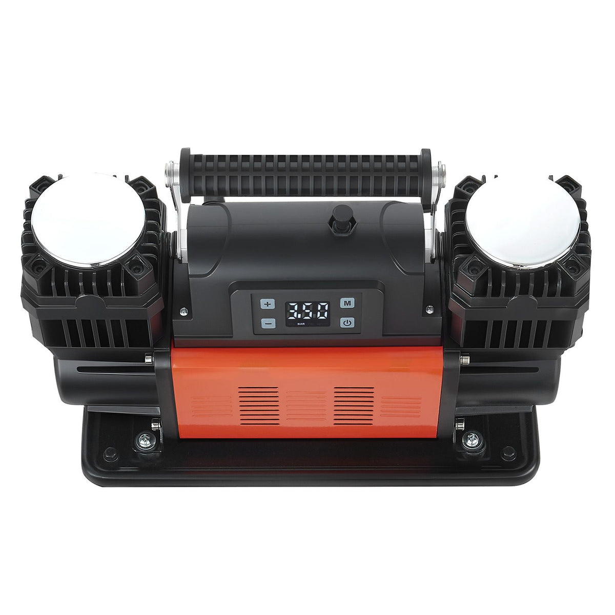 Dual-Cylinder Heavy Duty Air Compressor, 10.6CFM Auto-Stop Portable Tire Inflator, 12V 150PSI Offroad Air Pump with LCD Digital Display & Adapters for Truck Car SUV 4 x 4 Vehicle RV