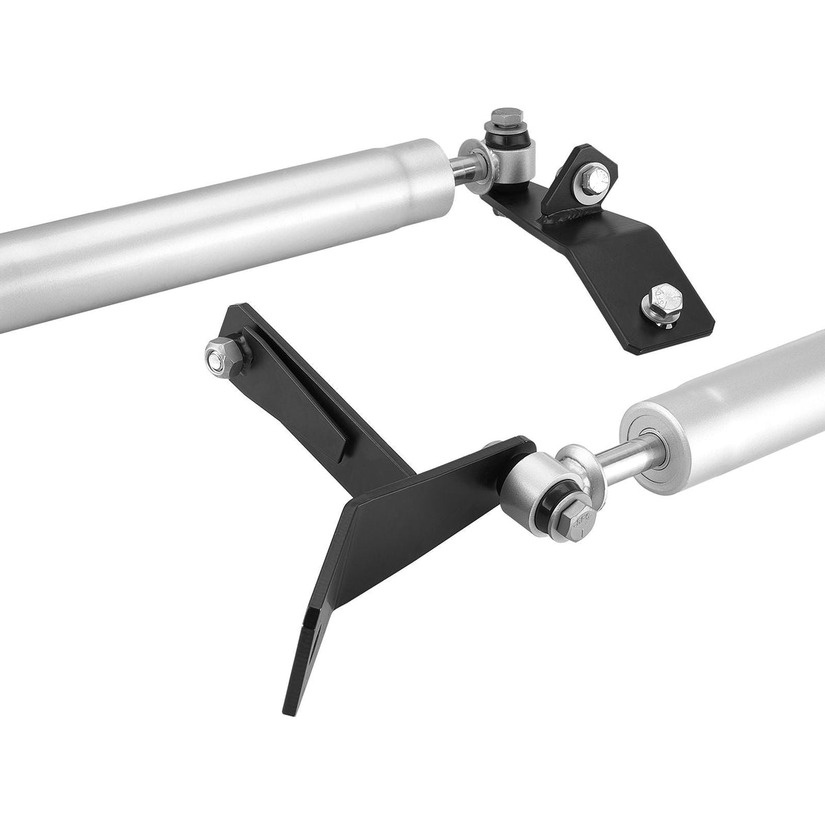 Dual Steering Stabilizer, for 2003-2012 Dodge Ram 2500/3500 4WD, Dual Steering Stabilizer Kit Fits with 2 Inches of Suspension Lift or Higher, Enhanced Control & Reduced Vibration, Easy Install