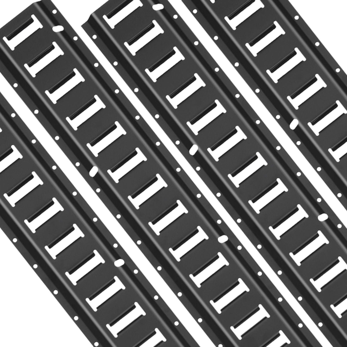 E Track Tie Down Rail Kit, 5' Steel Rails, 4 Pack, Secure Cargo & Heavy Loads Up to 2000 lbs, Heavy Duty Etrack Rails with Screws for Garages, Vans, Trailers, Motorcycle Tie Downs, ATV Mountings