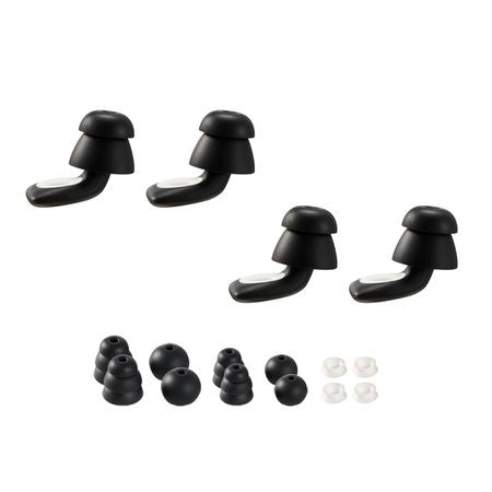 Ear Plugs for Sleeping Noise Cancelling, NRR 25 dB Reusable High Noise Reduction Earplugs, Flexible Silicone Soft Earplug with 12 Ear Tips in M / L, for Sleeping, Working, Studying & Traveling