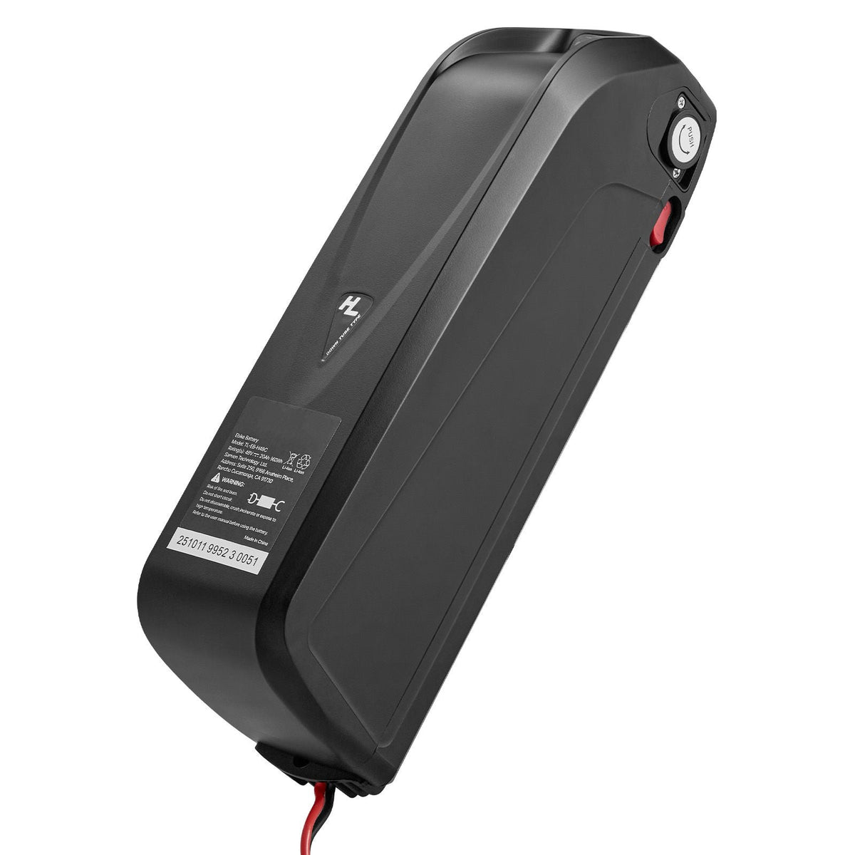 Ebike Battery, 48V 20Ah Electric Bike Lithium Battery Pack with BMS, USB Charge Port, 3A Charger & Lock for 1500W E-Bike Motor, Detachable Electric Bicycle Replacement Kit with Discharge Socket