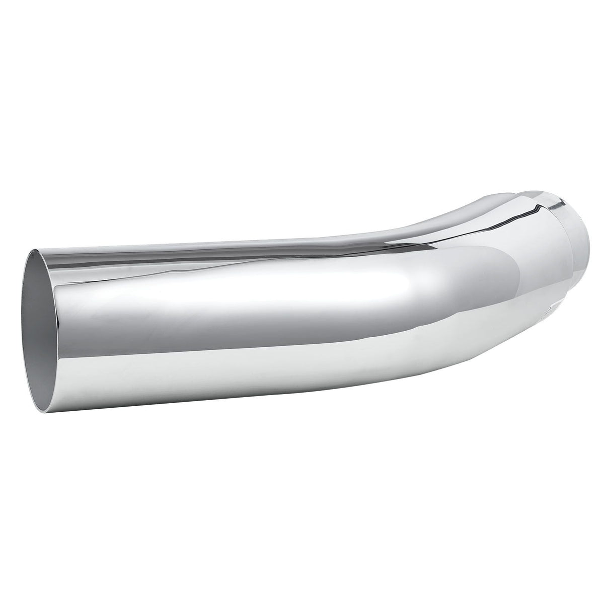 Elbow Exhaust Tip, 4 Inch Inlet, 5 Inch Outlet, 23 in Overall Length, Chrome Turn Down Exhaust Tip with Clamp for Truck, Sedan, Sports Car, SUV, Chrome Structure for High Temperature Resistance