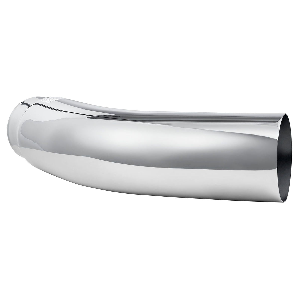 Elbow Exhaust Tip, 5 Inch Inlet, 6 Inch Outlet, 23 in Overall Length, Chrome Turn Down Exhaust Tip with Clamp for Truck, Sedan, Sports Car, SUV, Chrome Structure for High Temperature Resistance