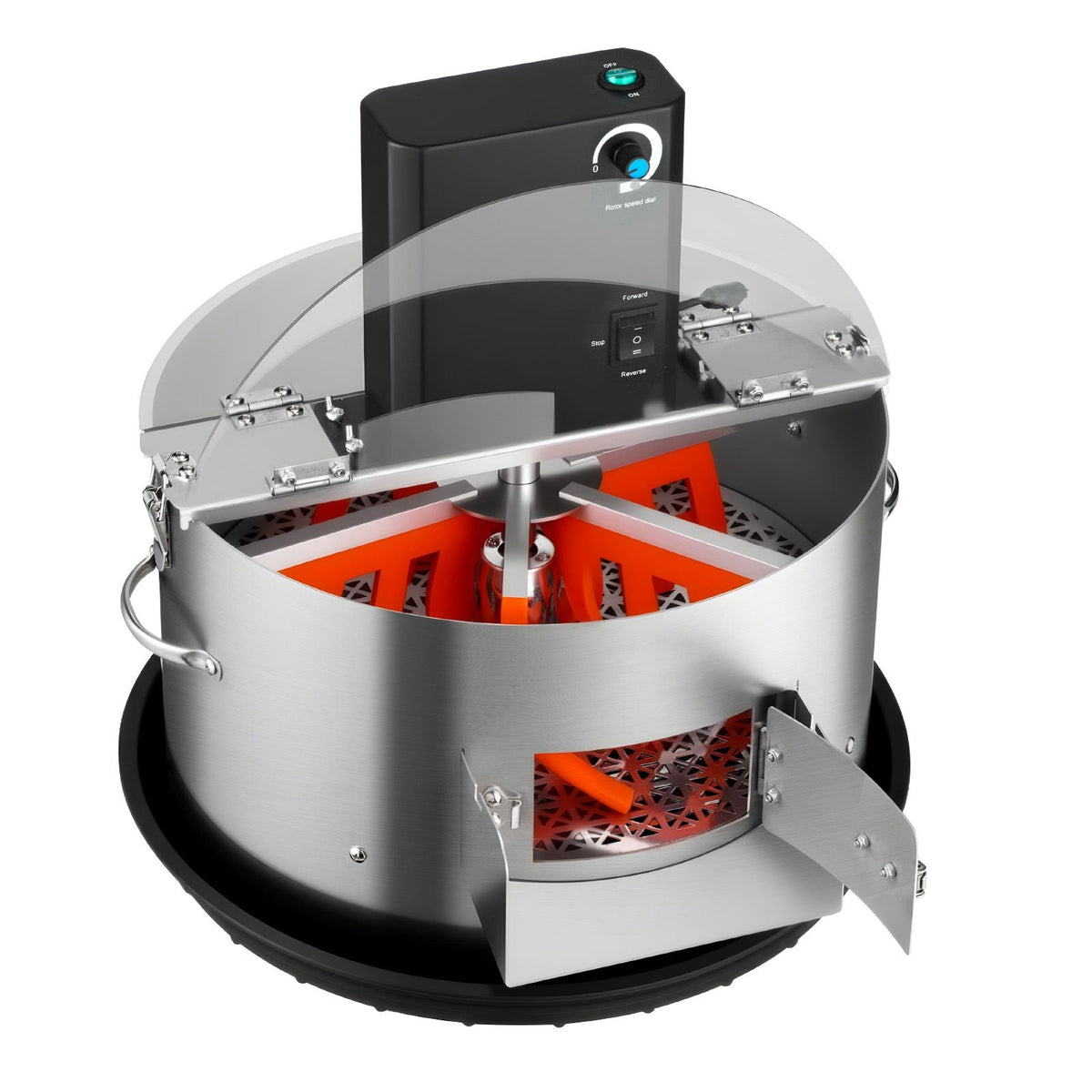 Electric Bud Leaf Trimmer, 2-in-1 Manual & Electric, 16 in Bud Trimmer with Stainless Steel Blades, Visual Cutting, Wet & Dry Hydroponic Cutting Machine with Tray, for Plant Buds Flowers