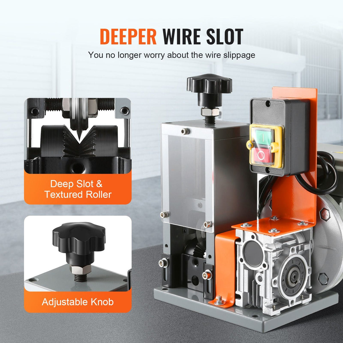 Electric Cable Stripping Tool, 0.06''-1.18'' Motorized Wire Stripper, 180 W, 60 ft/min, with Clear Depth Gauge, Ideal for Scrap Copper Recycling