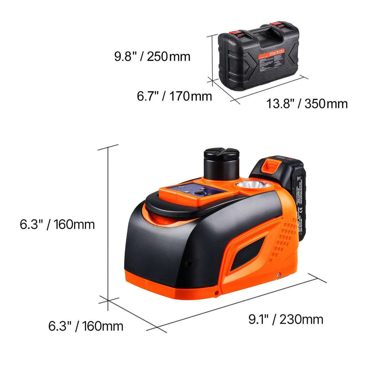 Electric Car Jack, 5 Tons /11000 lbs, Adjustable Electric Scissor Jack with High Load Capacity, Tire Change Replacement with LED Light & Remote Control, Portable Jack kit for Sedan, SUV, Truck