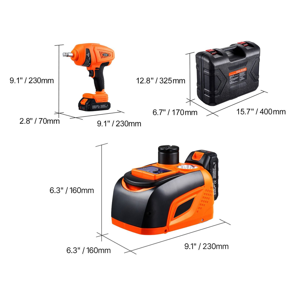 Electric Car Jack, 5 Tons /11000 lbs, Electric Scissor Jack with Electric Impact Wrench, Tire Change Replacement with LED Light & Remote Control, Portable Jack kit for Sedan, SUV, Truck