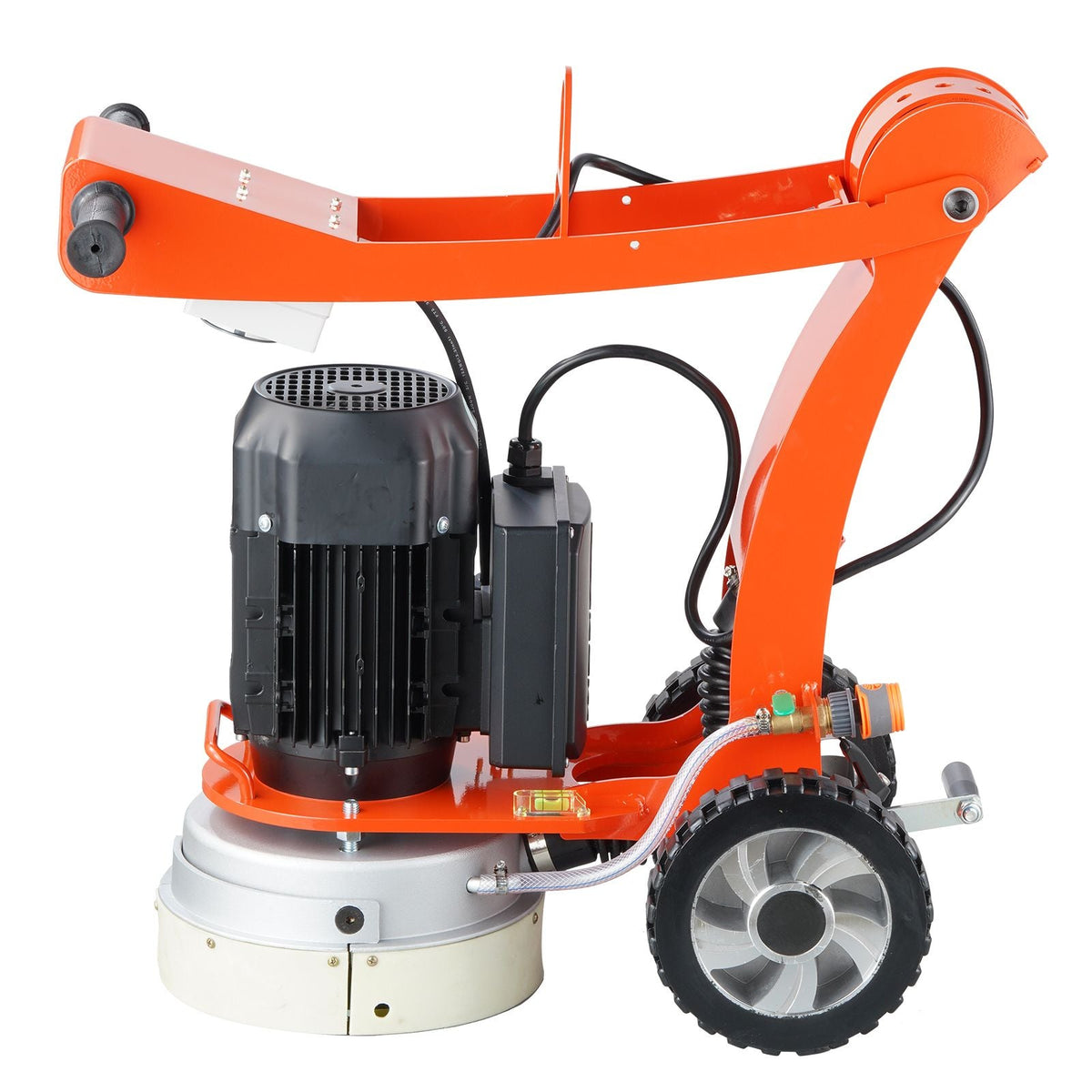 Electric Concrete Floor Grinder 10" Walk-Behind Grinder 1.7HP Concrete Floor Polisher, 1300W Grinding Machine, 1720RPM Upgrade Brushless Motor Surfacing Grinder for Granite/Marble/Stones