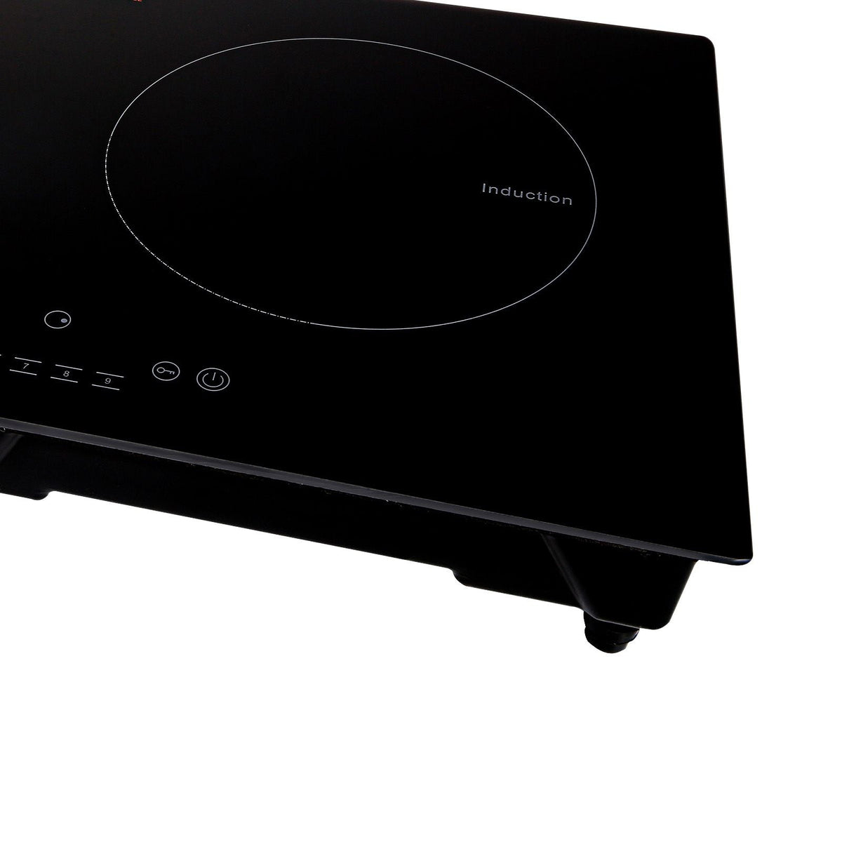 Electric Cooktop, 2 Burners, 24'' Induction Stove Top, Built-in Magnetic Cooktop 1800W, 9 Heating Level Multifunctional Burner, LED Touch Screen w/ Child Lock & Over-Temperature Protection