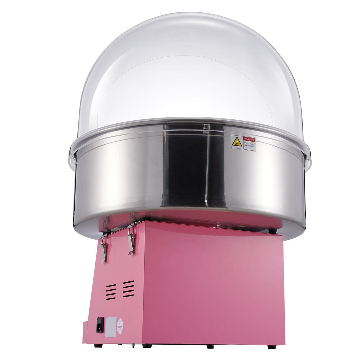Electric Cotton Candy Machine, 1000W Candy Floss Maker, Commercial Cotton Candy Machine with Cover, Stainless Steel Bowl, and Sugar Scoop, Perfect for Home Kids Birthday, Family Party (Pink)