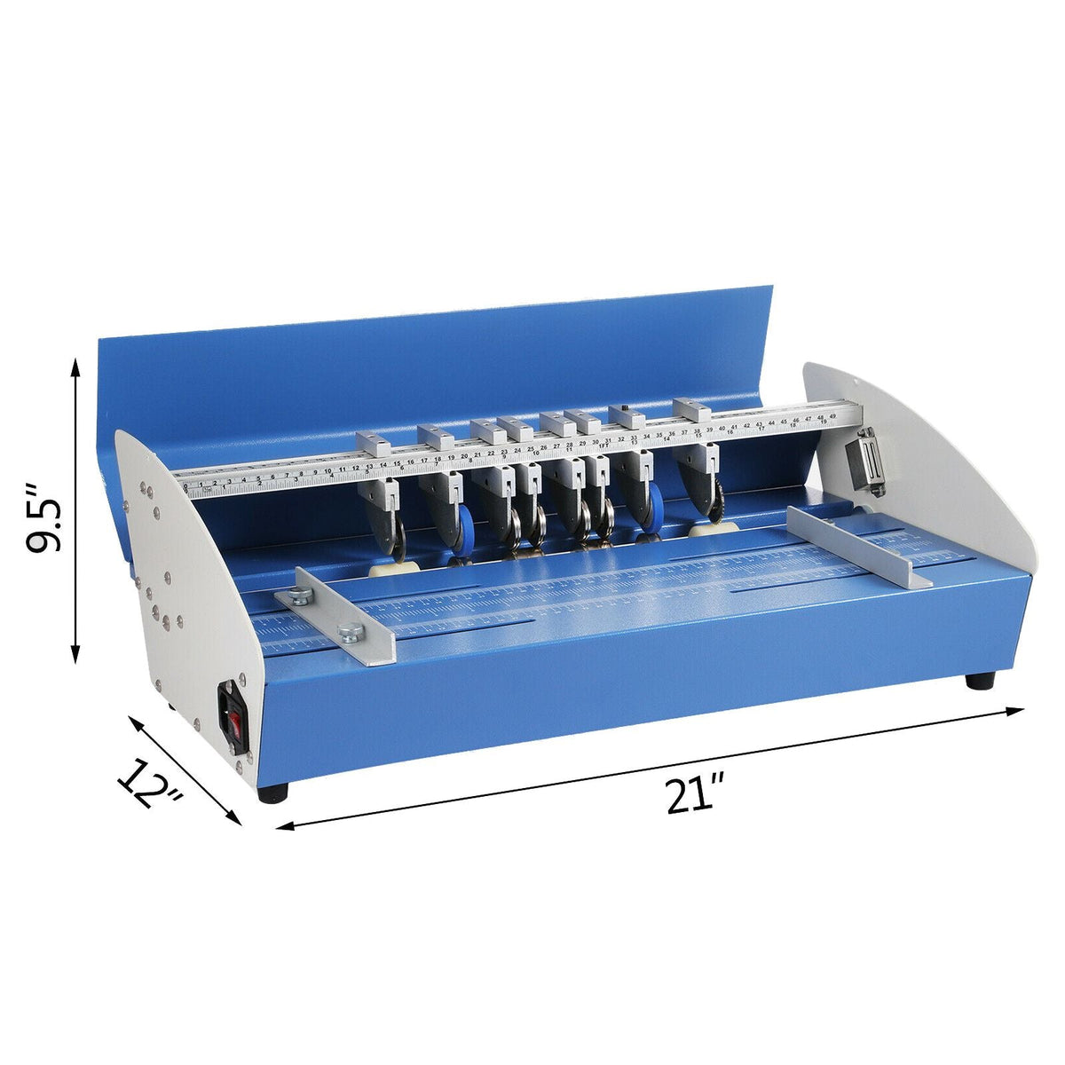 Electric Creasing Machine 21 Inch Paper Creasing Scoring Machine 3 in 1 Creasing Machine with Heavy Duty Metal Present Multi-function