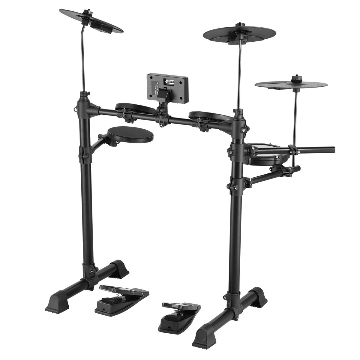 Electric Drum Set, 15 Drum Kits & 150 Sounds Electronic Drum Kit, USB MIDI Supported 6.5 in Quiet Mesh Snare Electric Drum Set with 10 in Cymbals Drum Sticks & Headphone, for Beginners & Adults