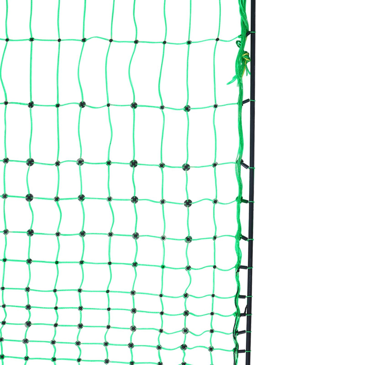Electric Fence Netting, 48" H x 168' L, PE Net Fencing Kit with Posts & Double-Spiked Stakes, Utility Portable Mesh for Chickens, Ducks, Geese, Rabbits, Used in Backyards, Farms, and Ranches
