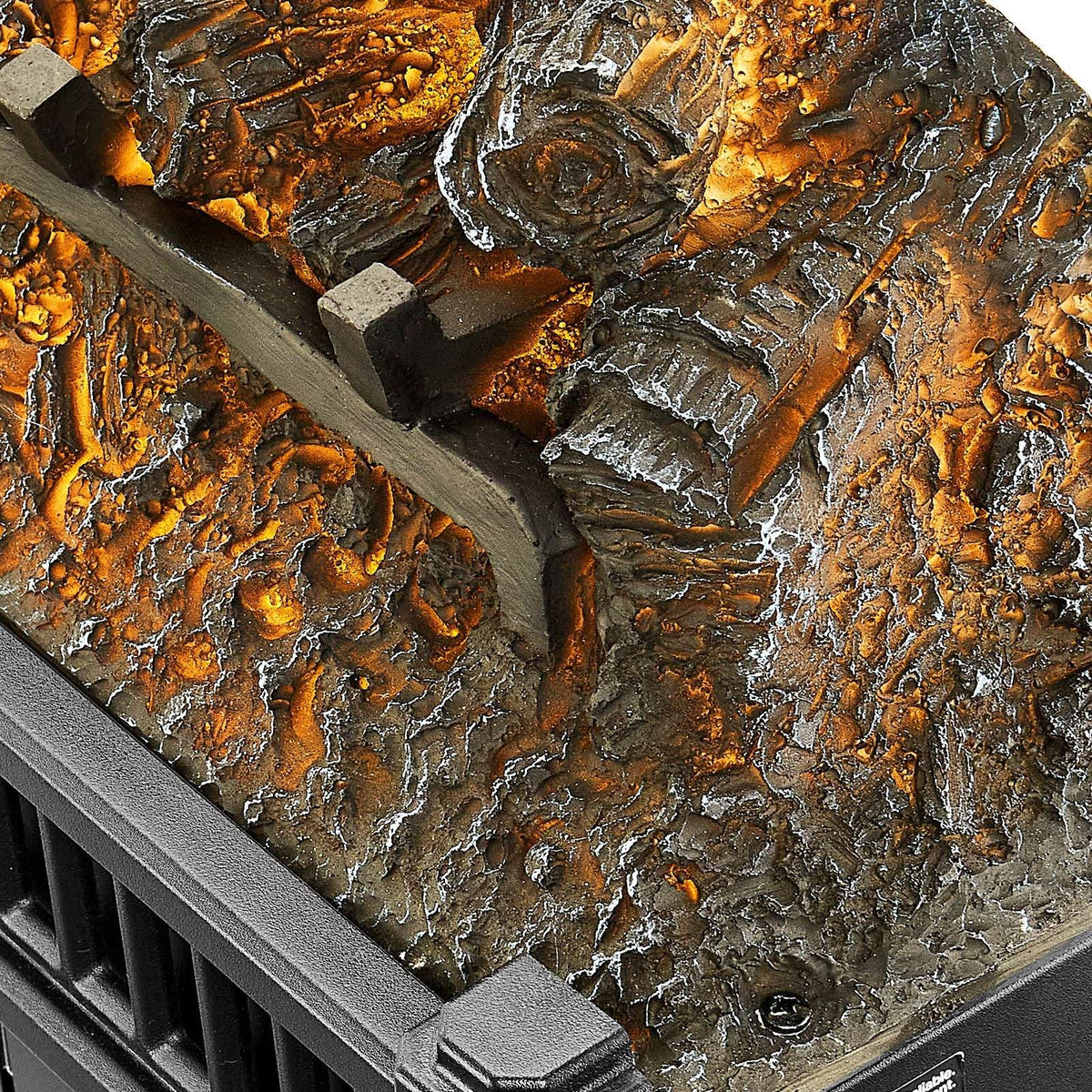 Electric Fireplace Log, 20 inch Fireplace Insert Log Heater, with Remote Controller, 5 Adjustable Flame Brightness, 24H Timer, Overheat Protection, Thermostat, for Home and Office Decor Black