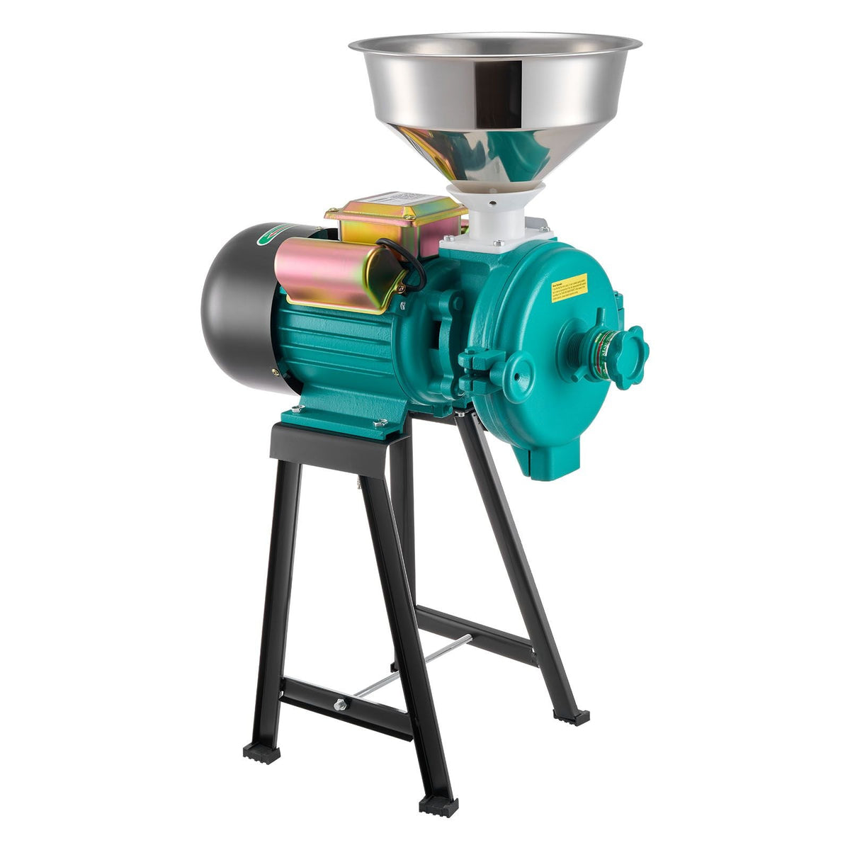 Electric Grain Mill Grinder, 110 lbs/H Commercial Spice Grinders, 1500W Cast Iron Pulverizer Powder Machine with Non-Slip Rubber Feet, for Dry Grains, Spices, Cereals, Coffee, Corn & Pepper