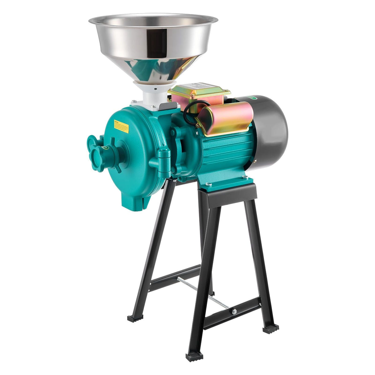 Electric Grain Mill Grinder, 110 lbs/H Commercial Spice Grinders, 1500W Cast Iron Pulverizer Powder Machine with Non-Slip Rubber Feet, for Dry Grains, Spices, Cereals, Coffee, Corn & Pepper