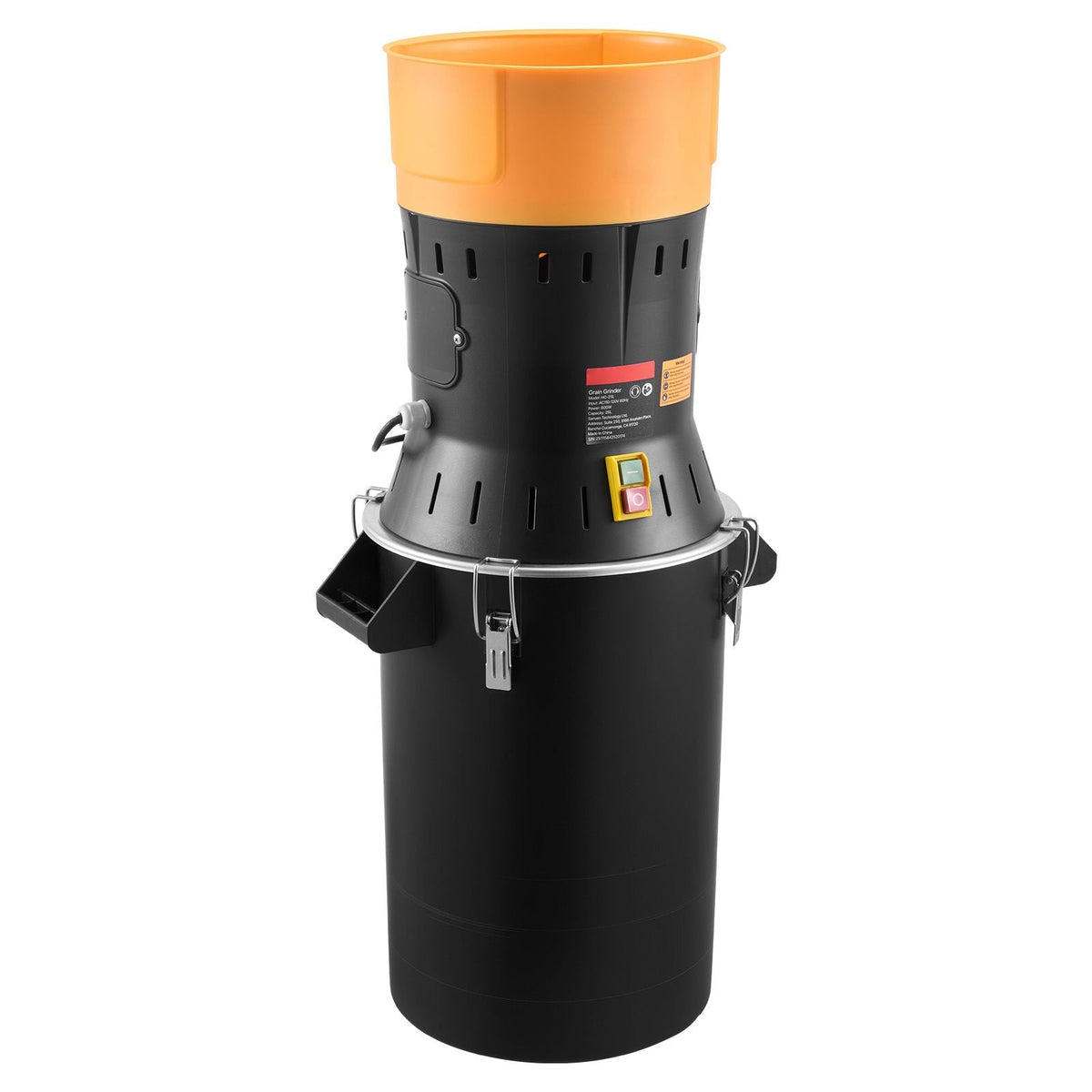 Electric Grain Mill Grinder, 600W High Power Commercial Spice Grinder, 6.6 Gal Pulverizer Powder Machine with Galvanized Sharp Blades, for Dry Grains, Spices, Cereals, Coffee, Corn & Pepper