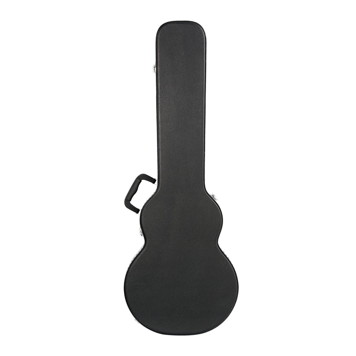 Electric Guitar Hard Case, 41.34 in Gourd-Shaped Guitar Hard Case, With Lock Latch Keys Handle, PVC Padding Soft Lining Water-Resistant Hard Shell Guitar Case, for 39 in LES Paul Guitars, Black