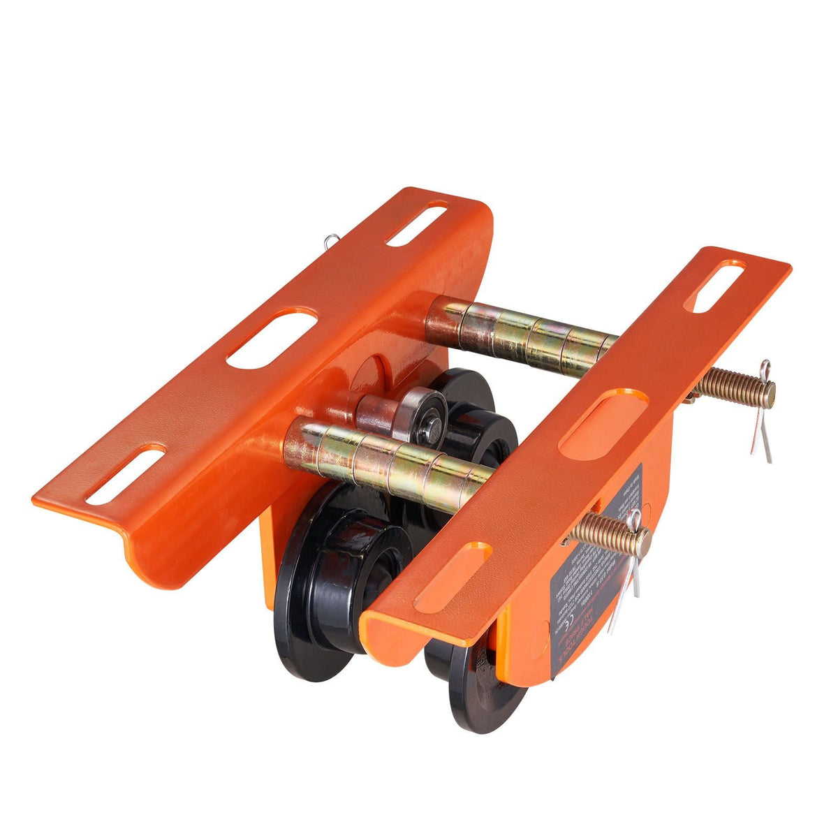 Electric Hoist Manual Trolley, 1100 lbs/0.5 Ton Capacity for PA200 PA250 PA300 PA400 PA500, Push Beam Trolley with Dual Wheels, 2.36"-4.72" Adjustable Flange Width for Straight Curved I Beam