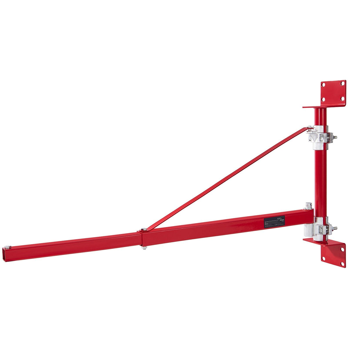 Electric Hoist Support Arm, 660 lbs Max Load Capacity, Electric Hoist Holder Swing Arm with Pole, Steel Hoist Frame, 180° Swivel Scaffold Hoist Lifting Arm, Winch Hoist Arm for Workshop, Garage